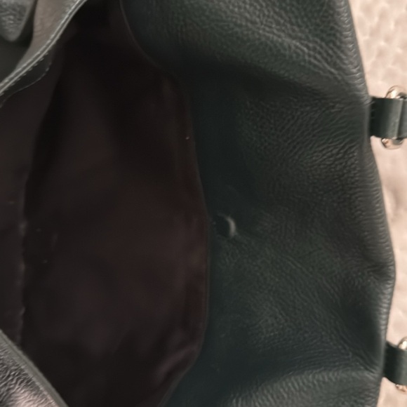 KARA- Forest green leather bag - Picture 5 of 8